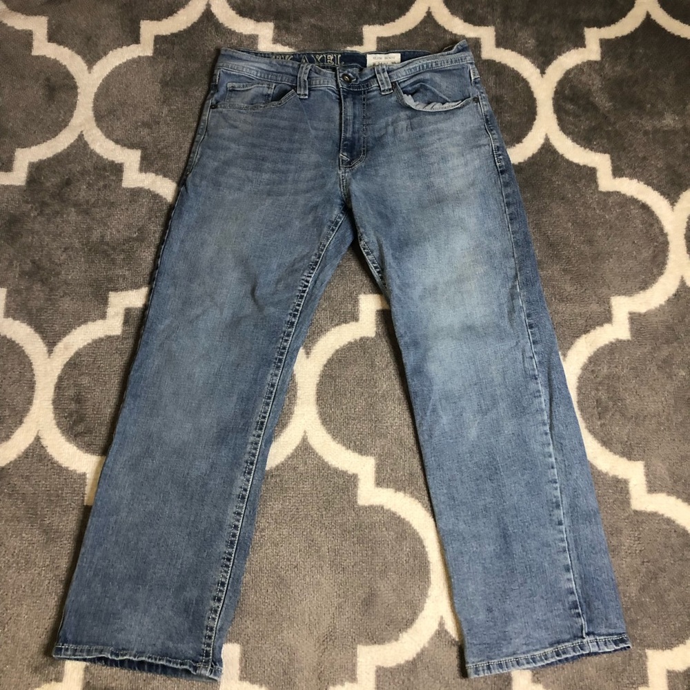 TK AXEL Jeans Mens Slim Boot 34 Denim Jeans Bootcut Blue Casual